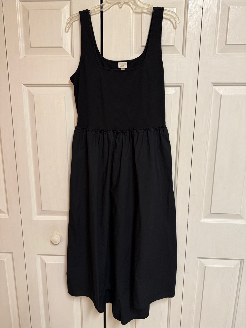 a new day Black Tank Scoop Midi Dress